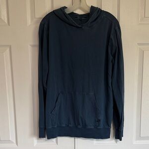 SHORE Made in the USA Dark Blue Long Sleeve Hoodie